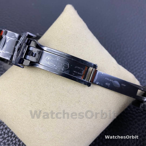 Rolex GMT Master II Black PVD/DLC Coated Black Dial Stainless Steel 16710 Men's Watch