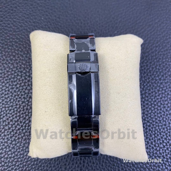 Rolex GMT Master II Black PVD/DLC Coated White Dial Stainless Steel 16710 Men's Watch
