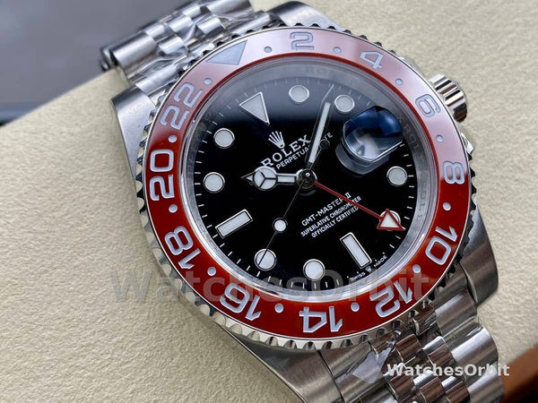 Rolex GMT Master II Pepsi 126710BLRO Jubilee Mint Black Dial 40MM Men's Watch
