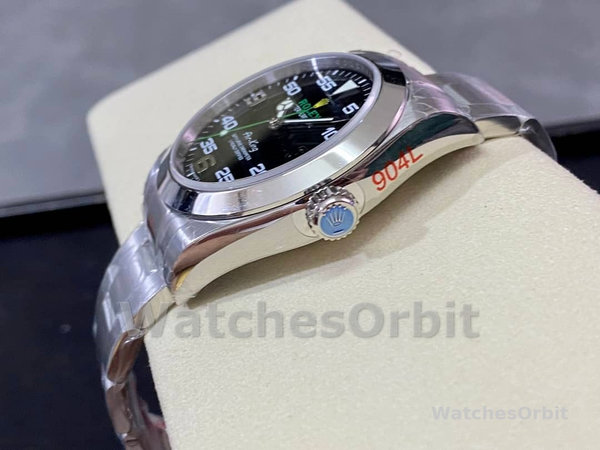 Rolex Air-King Stainless Steel Black Arabic Dial 116900 40mm Mens Replica Watch