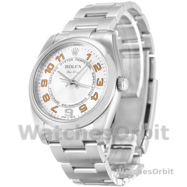 Rolex Oyster Perpetual Air-King 114200 Concentric Silver Dial 34mm Unisex Replica watch