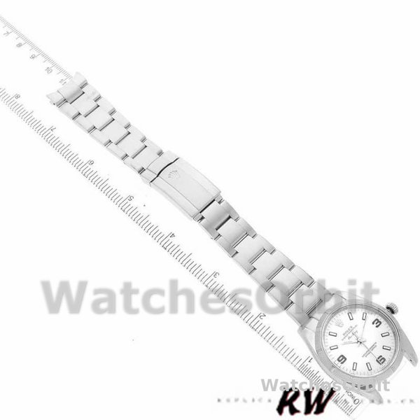 Rolex Oyster Perpetual Air King 114210 White Dial 34mm Unisex replica watch