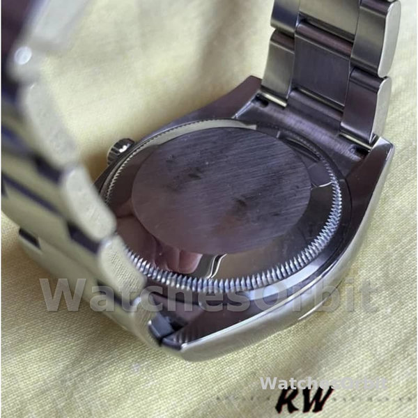 Rolex Oyster Perpetual Air-King 114234 Blue Dial fluted white gold bezel 34mm Unisex replica watch