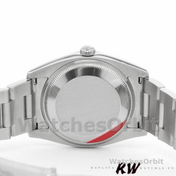 Rolex Oyster Perpetual Air-King 114234 Blue Hour Markers Silver Dial 34mm Unisex replica watch