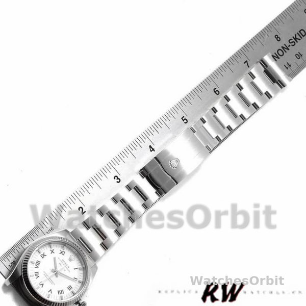 Rolex Oyster Perpetual Air-King 114234 White Dial 34mm Unisex Replica Watch