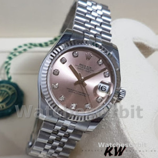 Rolex Datejust 116234 Pink MOP Diamonds Dial 36mm Lady Replica Watch
