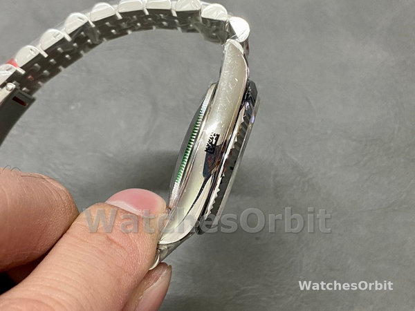 Rolex Datejust 116234 Stainless Steel Fluted Bezel Black Roman Dial 36mm Mens Replica Watch