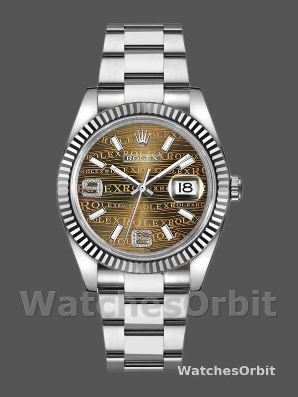 Rolex Datejust 116234 Waves Bronze Diamond Dial 36mm Unisex Replica Watch