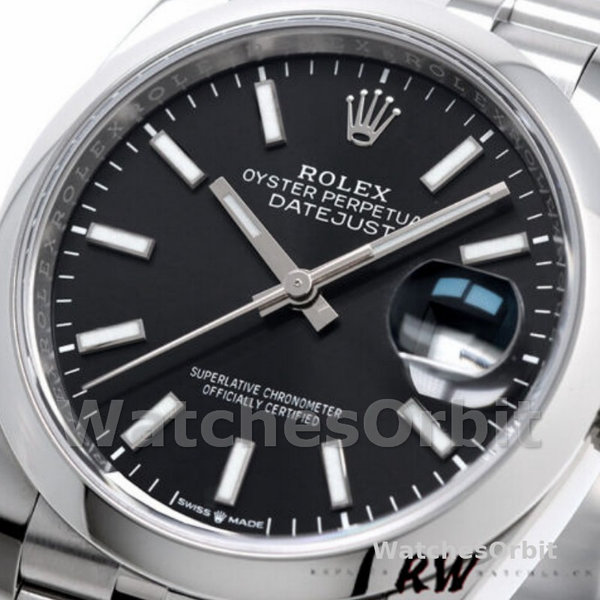 Rolex Datejust 126200 Black Index Dial Stainless Steel 36MM Unisex Replica Watch