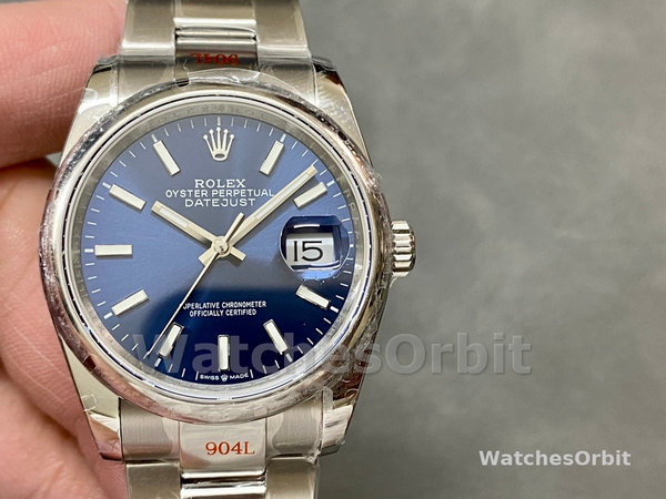 Rolex Datejust 126200 Blue Dial Stainless Steel 36MM Unisex Replica Watch