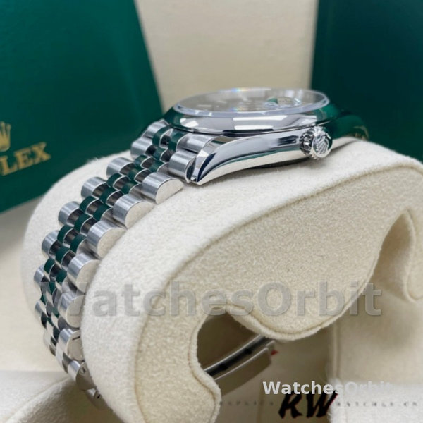 Rolex Datejust 126200 Stainless Steel Automatic Blue Motif Wave Dial 36MM Unisex Replica Watch
