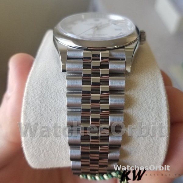 Rolex Datejust 126200 Stainless Steel White Roman Dial 36MM Unisex Replica Watch