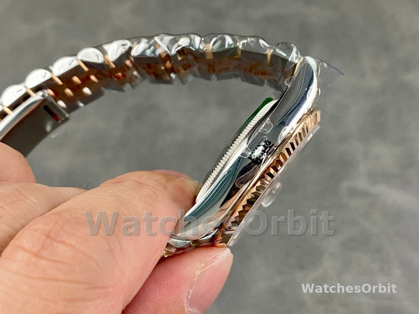 Rolex DateJust 126231 Two-Tone SS Rose Gold Grey Rhodium Dial