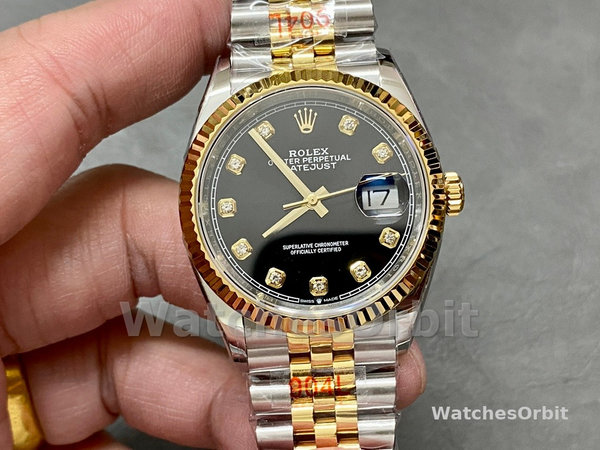 Rolex Datejust 126233 Black Diamond Dial 36MM Unisex Replica Watch