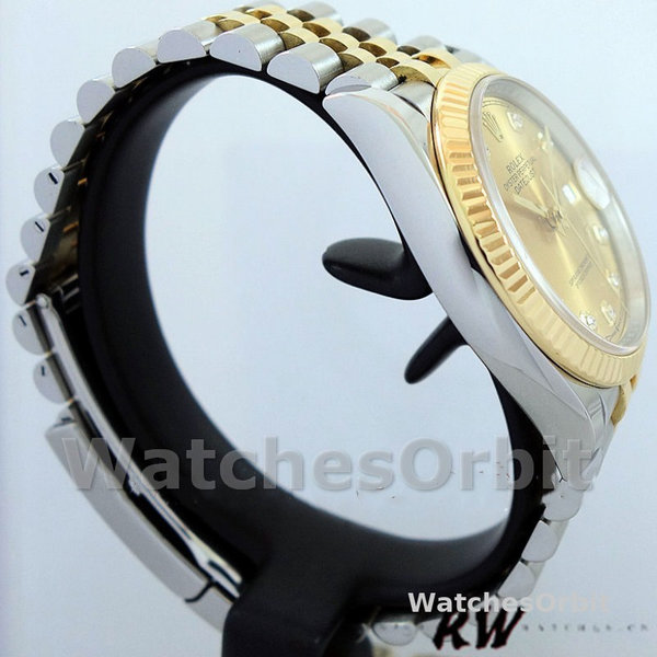Rolex Datejust 126233 Champagne Diamond Dial Fluted Bezel 36MM Unisex Replica Watch