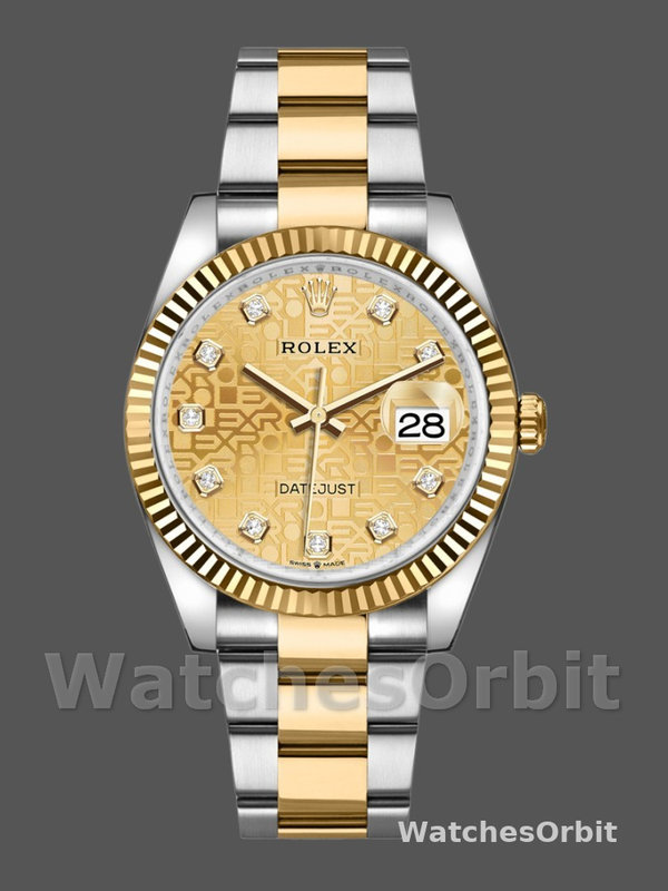 Rolex Datejust 126233 Champagne Jubilee Dial 36MM Unisex Replica Watch