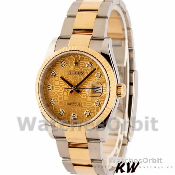 Rolex Datejust 126233 Champagne Jubilee Dial 36MM Unisex Replica Watch