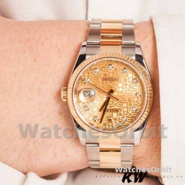 Rolex Datejust 126233 Champagne Jubilee Dial 36MM Unisex Replica Watch