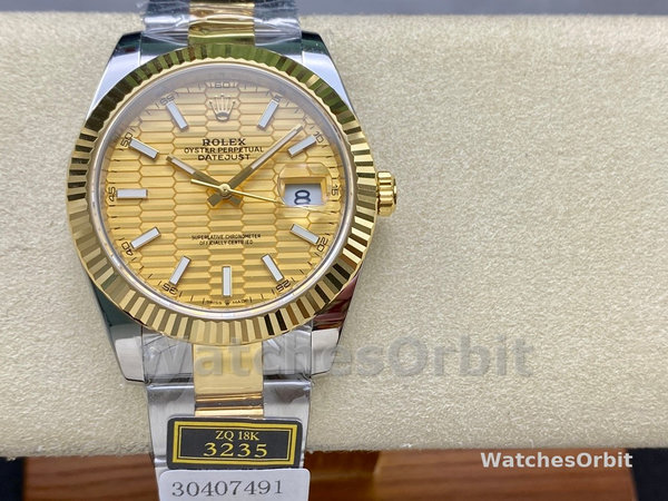 Rolex Datejust 126233 Champagne Motif dial 36MM Unisex Replica Watch