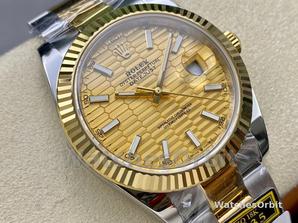 Rolex Datejust 126233 Champagne Motif dial 36MM Unisex Replica Watch