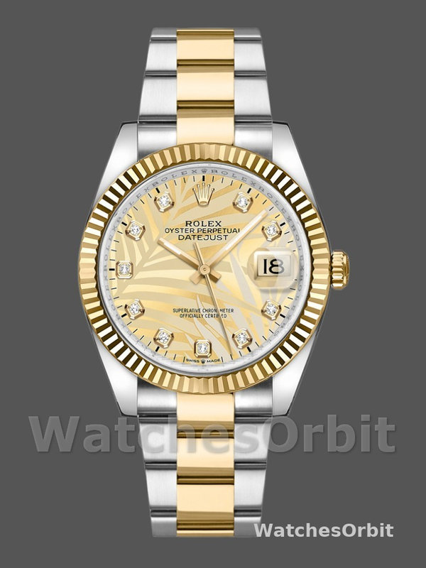 Rolex Datejust 126233 Golden Palm Motif Dial 36MM Unisex Replica Watch