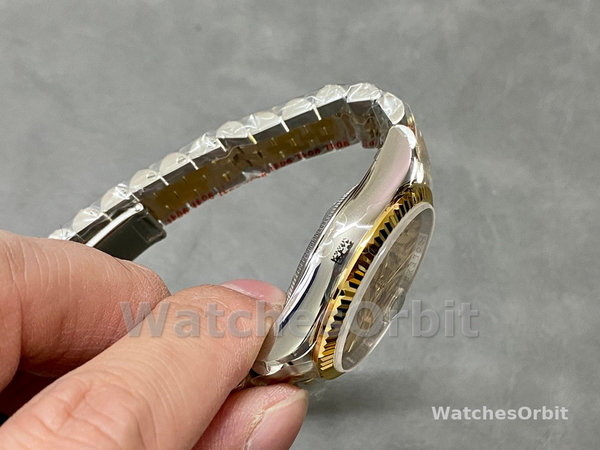 Rolex Datejust 126233 Golden Palm Motif Dial Fluted Bezel 36MM Unisex Replica Watch