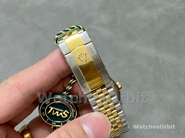 Rolex Datejust 126233 Golden Palm Motif Dial Fluted Bezel 36MM Unisex Replica Watch