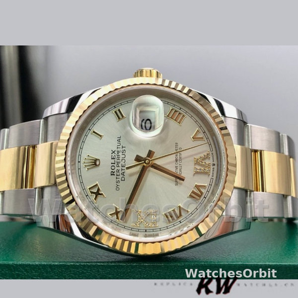 Rolex Datejust 126233 Silver Roman Numeral Dial 36MM Unisex Replica Watch