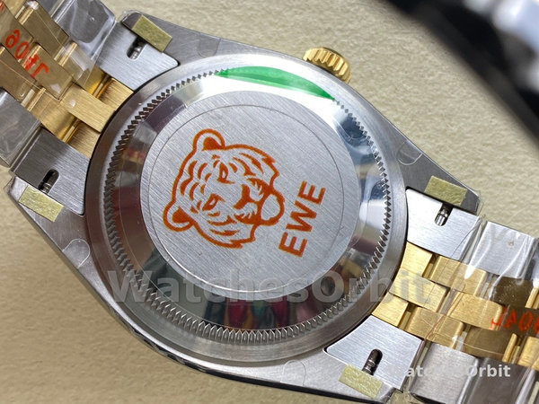 Rolex Datejust 126233 White MOP Diamond Dial Fluted Bezel 36MM Unisex Replica Watch