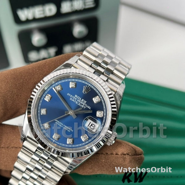 Rolex Datejust 126234 Blue Diamond Dial 36MM Unisex Replica Watch