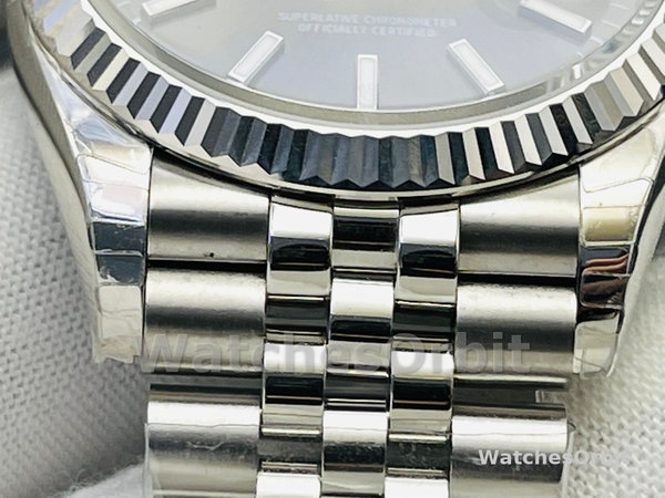 Rolex Datejust 126234 Fluted Bezel Black Index Dial 36MM Unisex Replica Watch