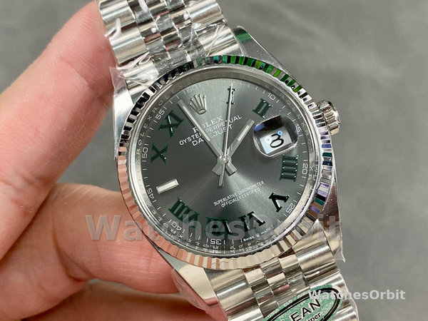 Rolex Datejust 126234 Slate Grey Wimbledon Dial 36MM Unisex Replica Watch