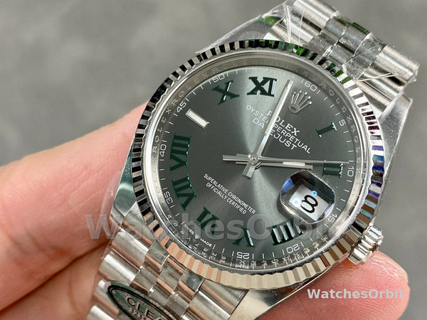 Rolex Datejust 126234 Slate Grey Wimbledon Dial 36MM Unisex Replica Watch