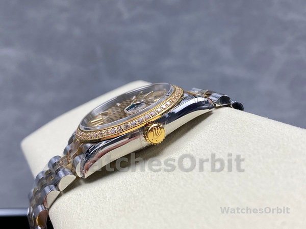 Rolex Datejust 126283RBR 0031 Champagne Fluted Motif 36mm Dial