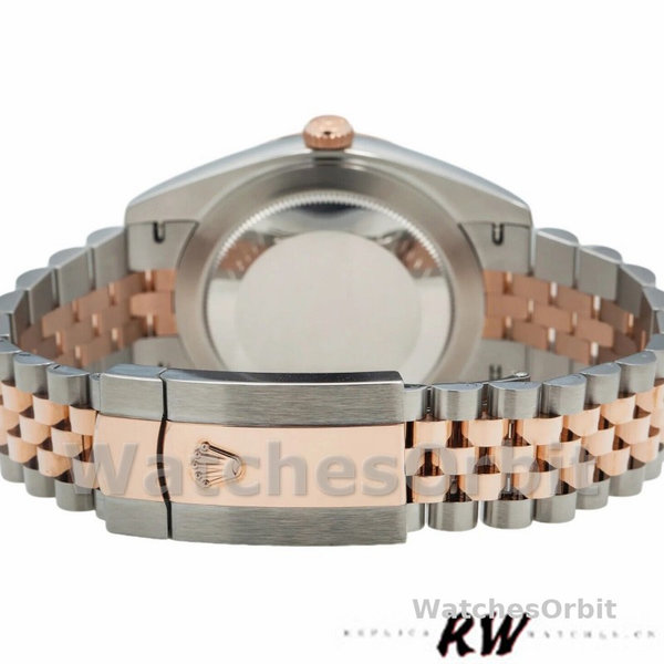 Rolex Datejust 126301 Rose Gold Sundust Diamonds Dial 41MM Mens Replica Watch
