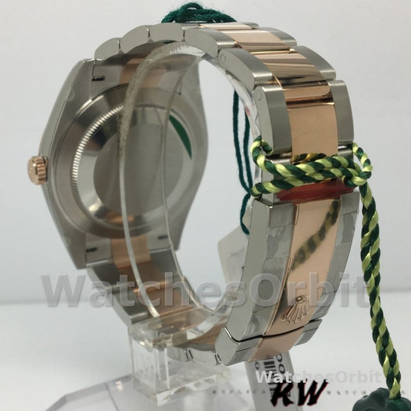 Rolex Datejust 126301 White MOP Diamond Dial Steel Rose Gold 41MM Mens Replica Watch