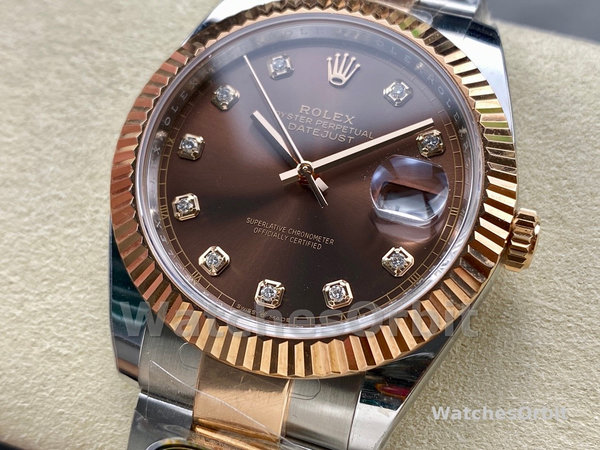 Rolex Datejust 126331 0003 Chocolate Diamond Oyster 41mm Steel