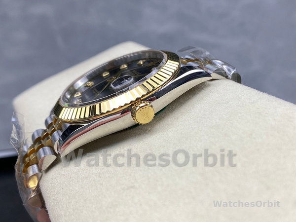 Rolex Datejust 126333 0006 Black Diamond Jubilee 41mm Men's Watch