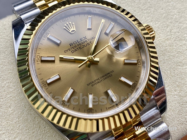 Rolex Datejust 126333 0010 Champagne Index Jubilee 41mm Two Tone Steel