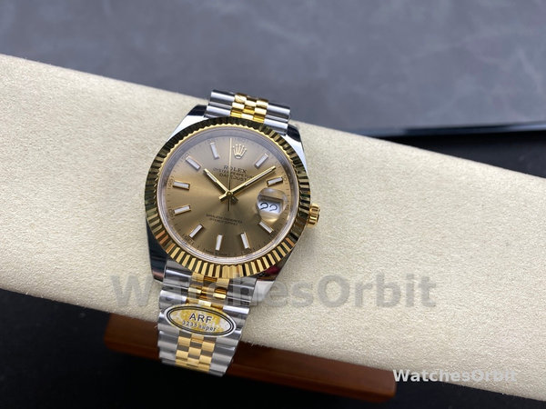 Rolex Datejust 126333 0010 Champagne Index Jubilee 41mm Two Tone Steel