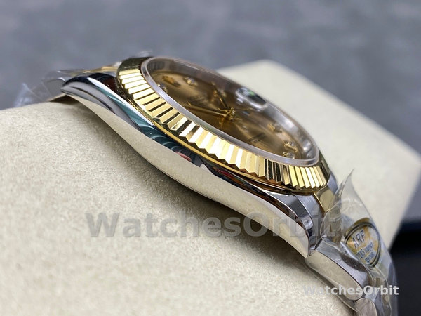 Rolex Datejust 126333 0011 Champagne Diamond Oyster 41mm Two Tone Steel