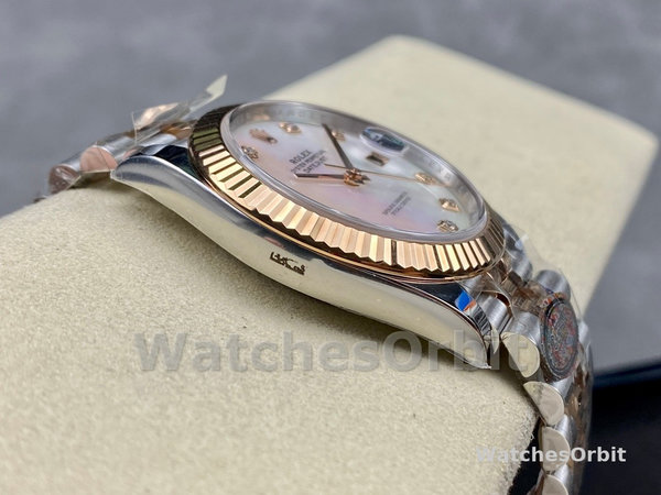 Rolex Datejust 126333 0018 41mm White Mother of Pearl Diamond Dial Men's Watch