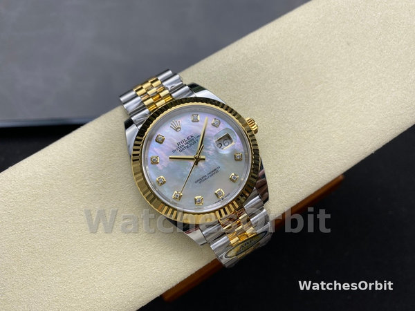 Rolex Datejust 126333 0018 41mm White Mother of Pearl Diamond Dial Men's Watch