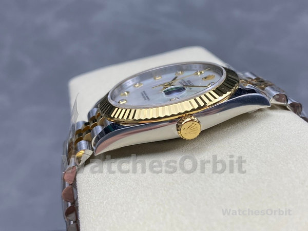 Rolex Datejust 126333 0018 41mm White Mother of Pearl Diamond Dial Men's Watch
