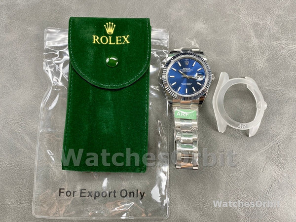 Rolex Datejust 126334 0001 Fluted Bezel Blue Dial 41MM Mens Replica Watch