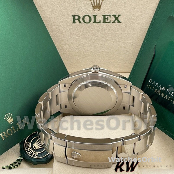 Rolex Datejust 126334 0015 Fluted Bezel Blue Diamond Dial 41MM Mens Replica Watch