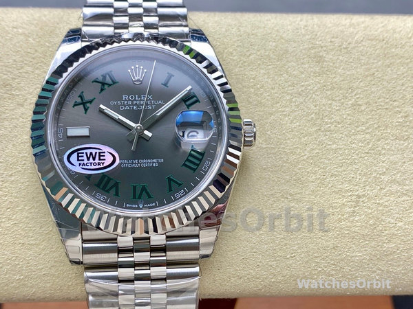 Rolex Datejust 126334 0022 41mm Slate Grey Roman Dial Men's Watch