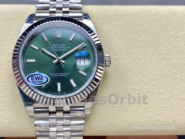 Rolex Datejust 126334 0028 41 Oystersteel and White Gold Mens Watch
