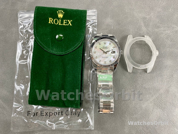 Rolex Datejust 126334 Fluted Bezel White MOP Dial 41MM Mens Replica Watch