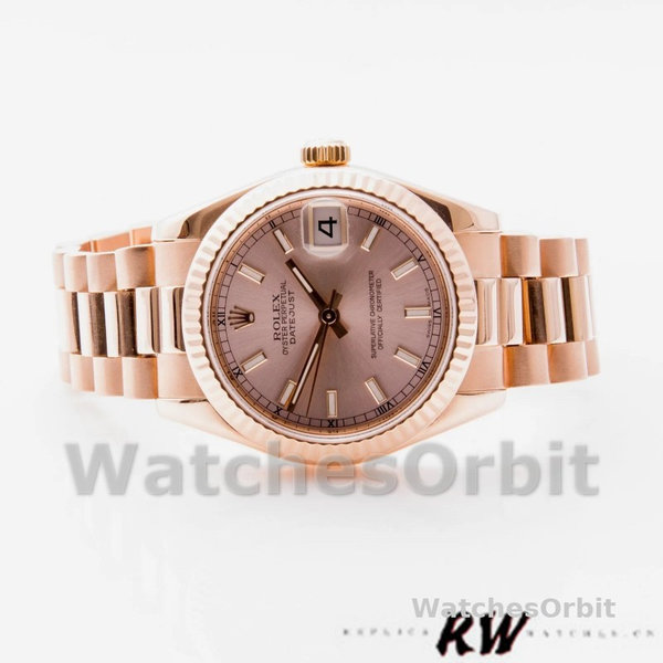 Rolex Datejust 178275 Rose Gold Pink Index Dial 31mm Lady Replica Watch